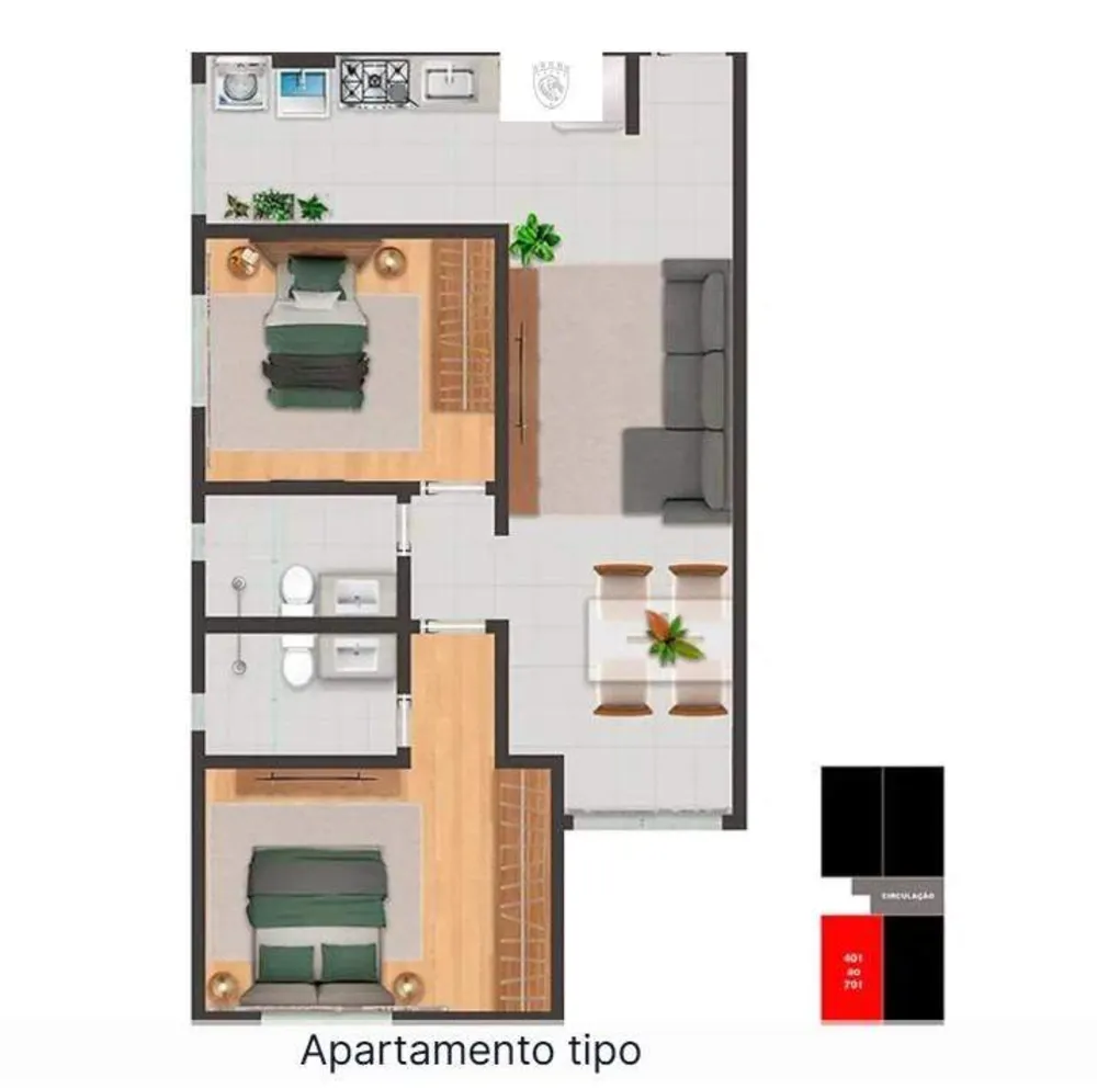 Apartamento, 2 quartos, 79 m² - Foto 9