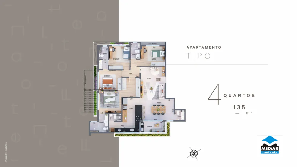 Apartamento, 4 quartos, 136 m² - Foto 14