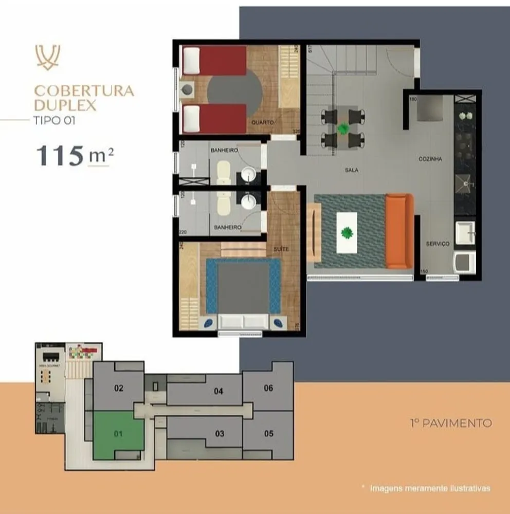 Cobertura, 2 quartos, 108 m² - Foto 12