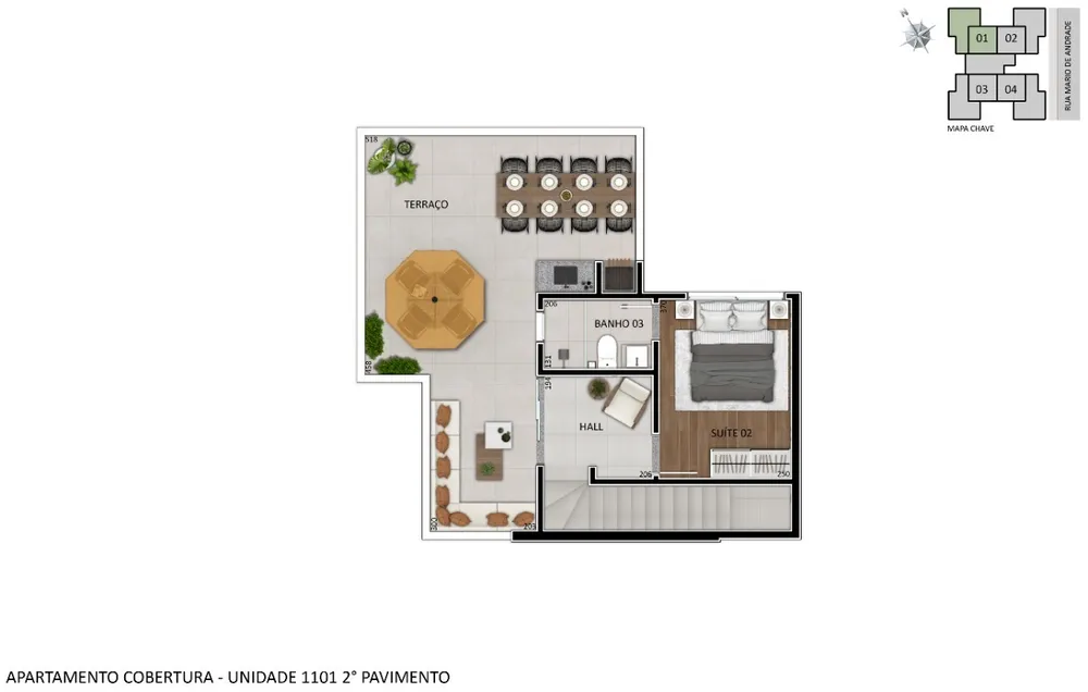 Cobertura, 3 quartos, 107 m² - Foto 8