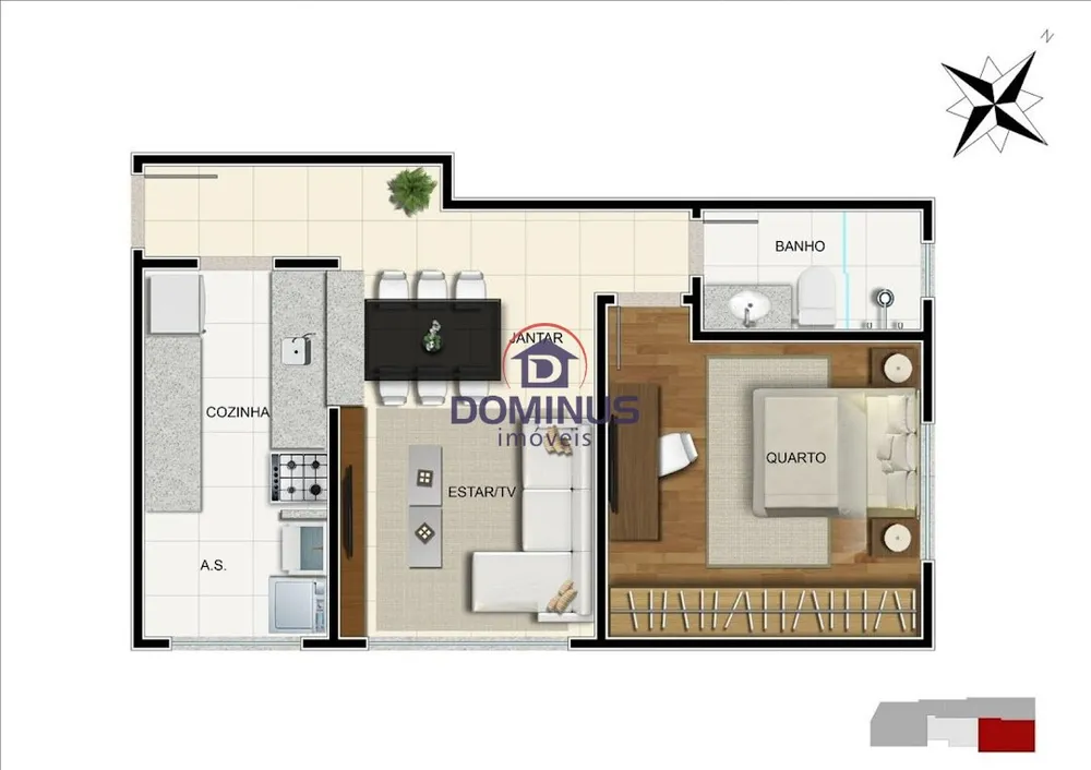 Apartamento, 2 quartos, 62 m² - Foto 4