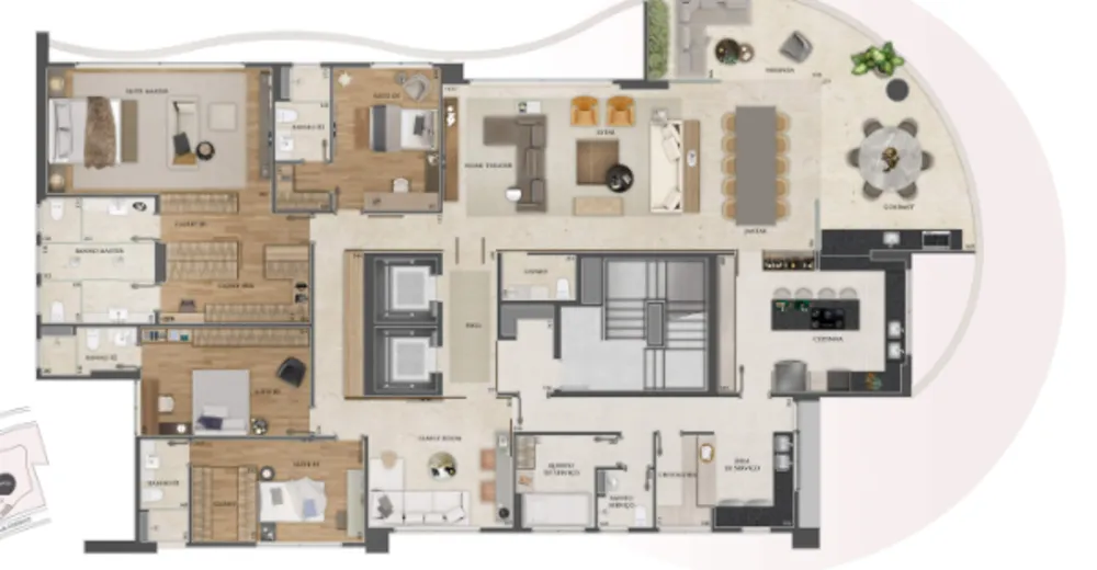 Apartamento, 4 quartos, 323 m² - Foto 1
