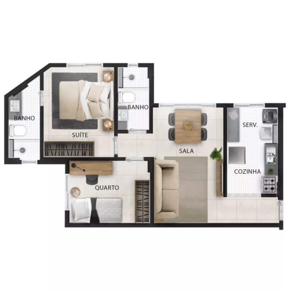 Apartamento à venda com 2 quartos, 78m² - Foto 7