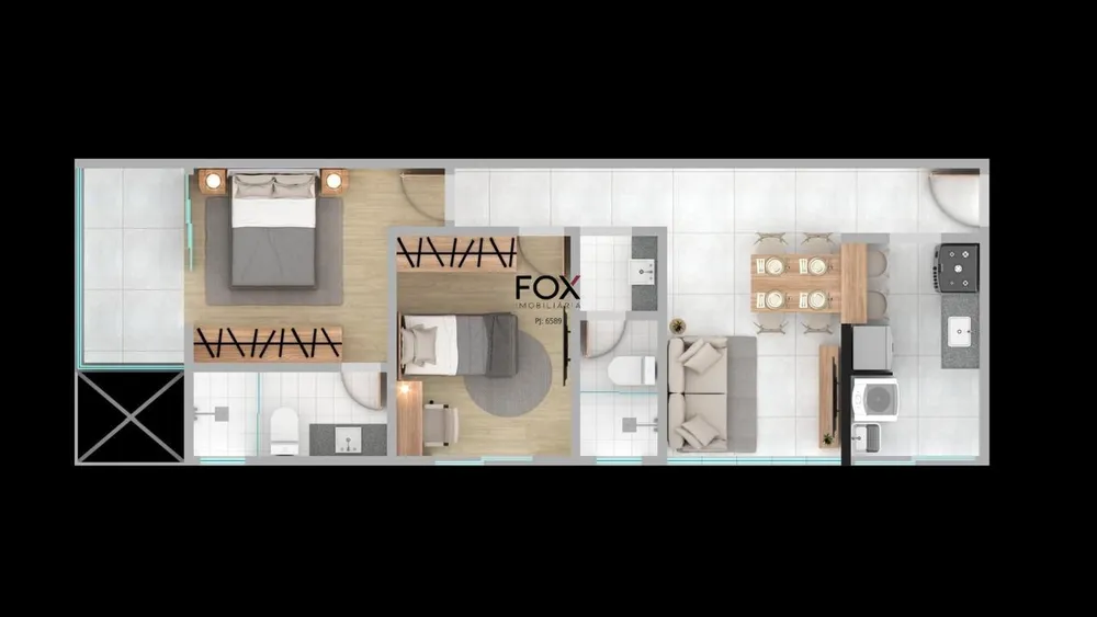 Apartamento, 2 quartos, 58 m² - Foto 7