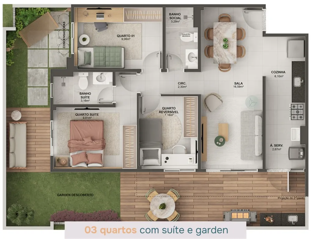 Apartamento, 2 quartos, 60 m² - Foto 16