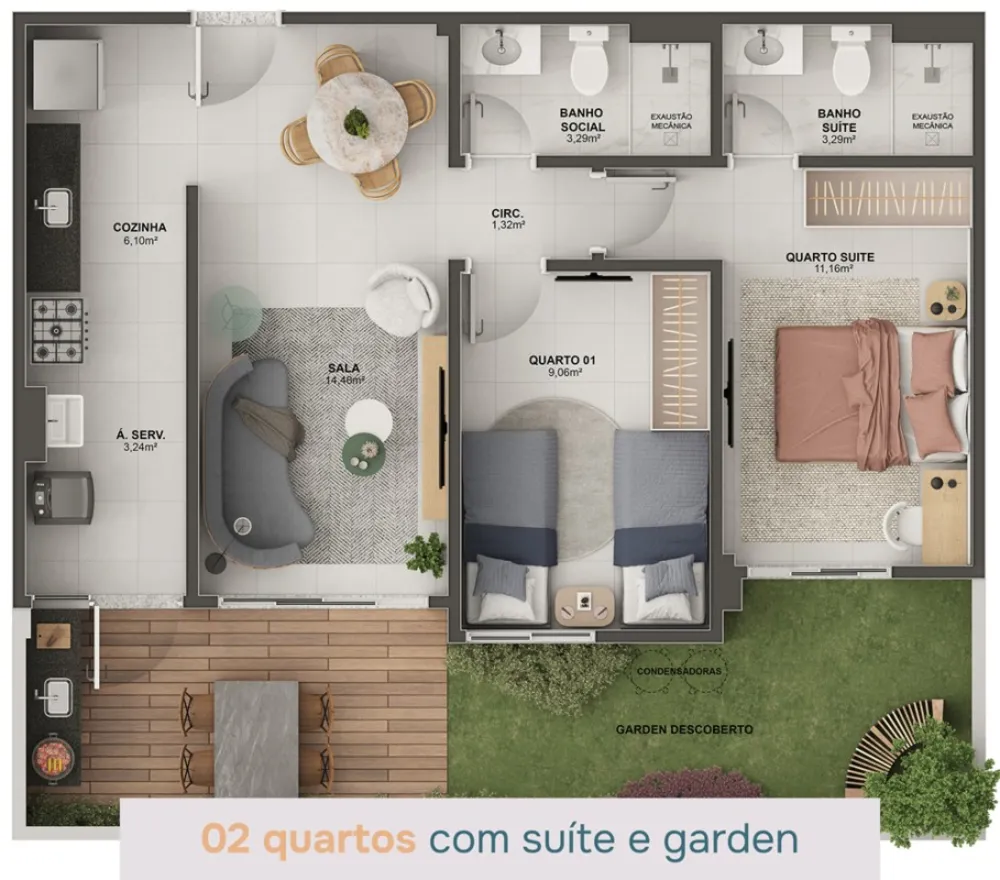 Apartamento, 2 quartos, 60 m² - Foto 15