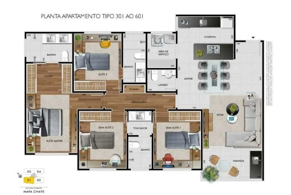 Apartamento, 4 quartos, 103 m² - Foto 8