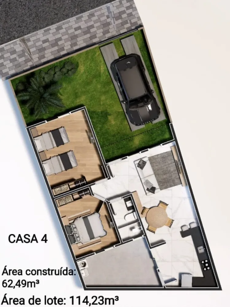 Casa, 2 quartos, 60 m² - Foto 7