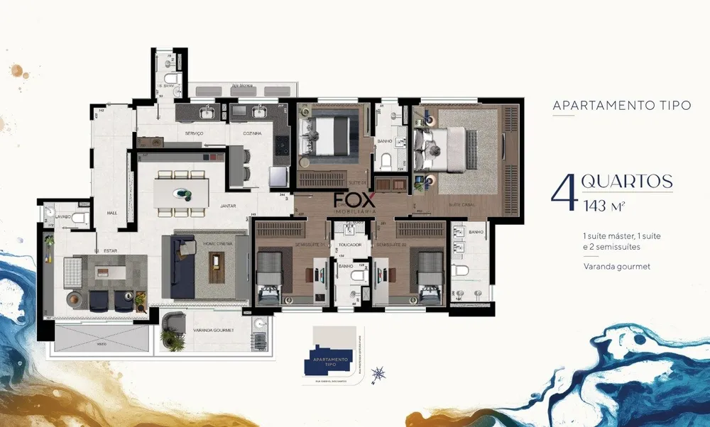 Apartamento, 4 quartos, 143 m² - Foto 11