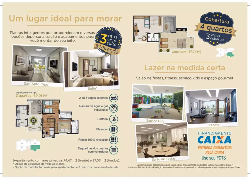 Apartamento, 3 quartos, 69 m² - Foto 3