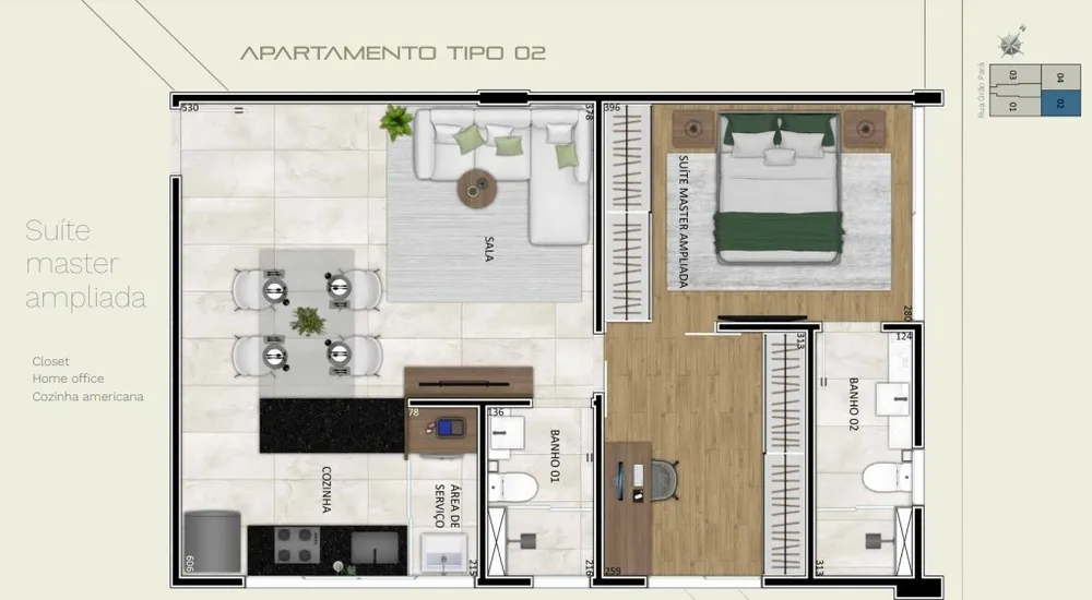Cobertura, 2 quartos, 132 m² - Foto 17
