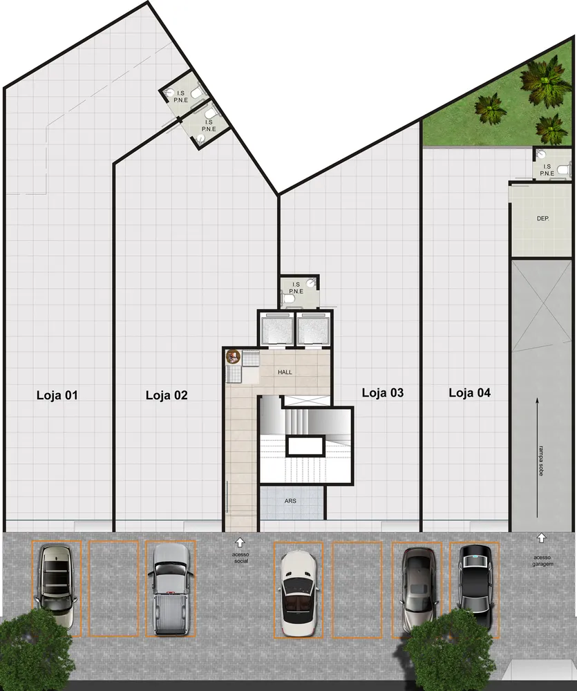 Loja-Salão, 82 m² - Foto 2