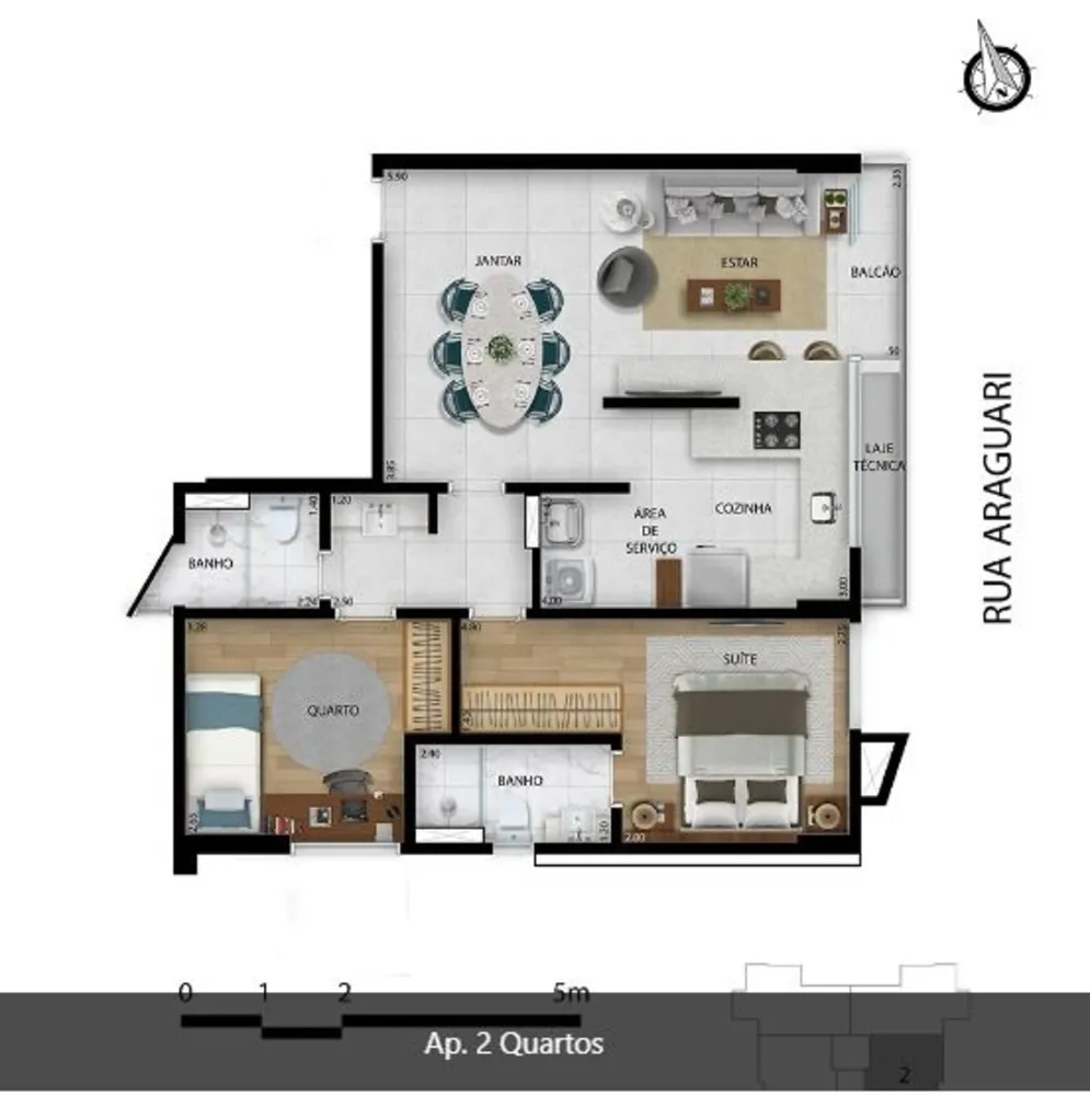 Apartamento, 2 quartos, 66 m² - Foto 6