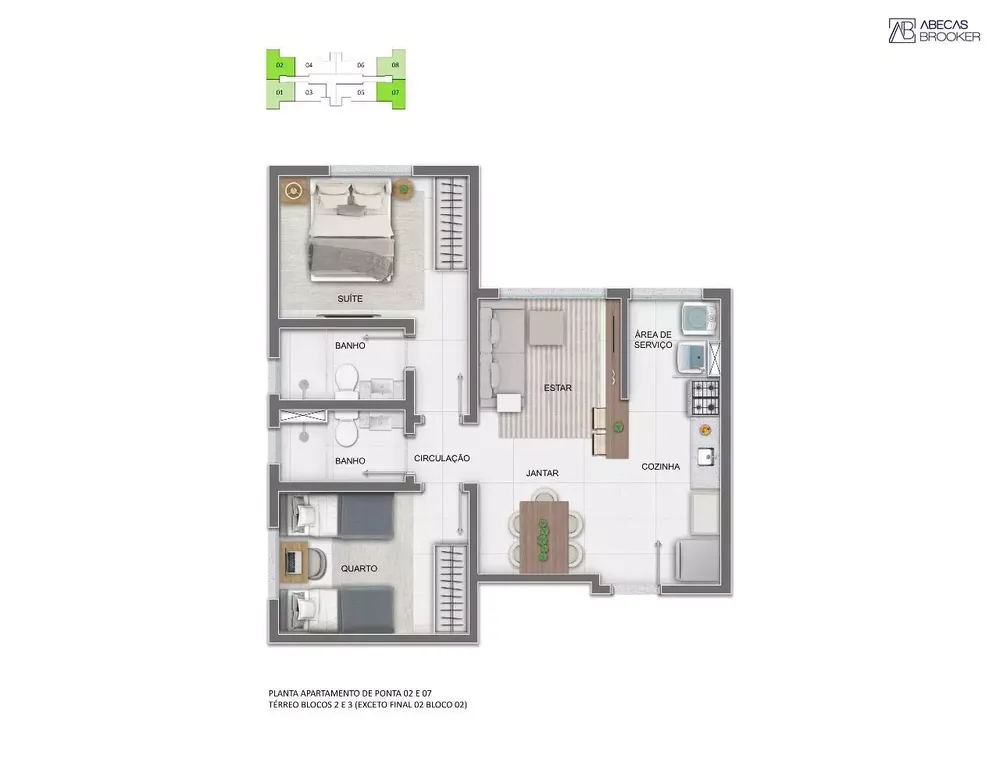 Apartamento, 2 quartos, 49 m² - Foto 2