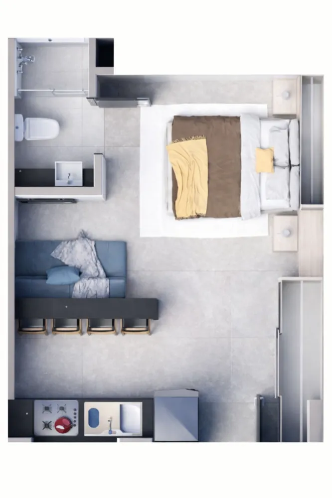 Apartamento, 1 quarto, 27 m² - Foto 3