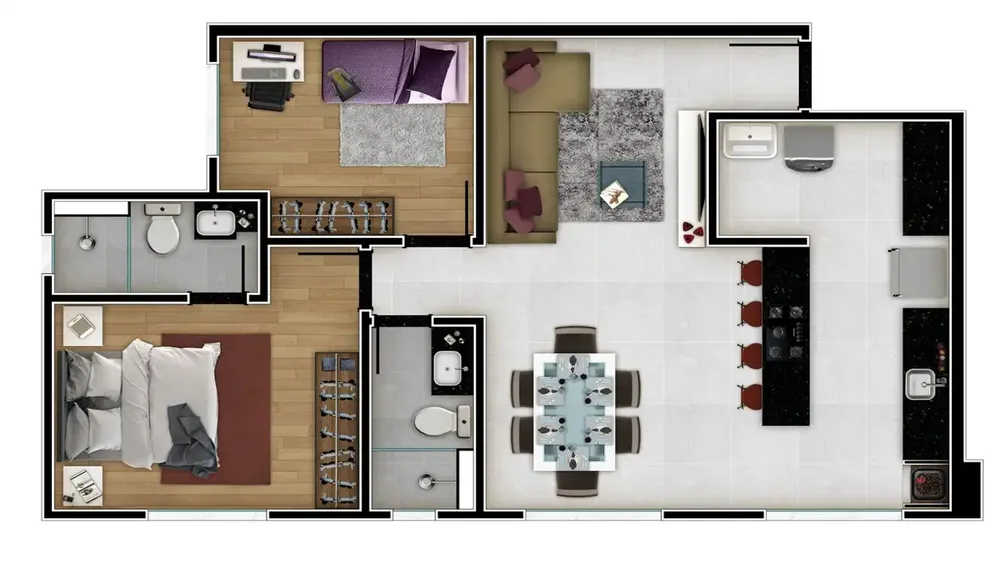 Apartamento, 2 quartos, 63 m² - Foto 8