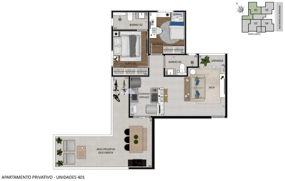 Apartamento, 2 quartos, 53 m² - Foto 6