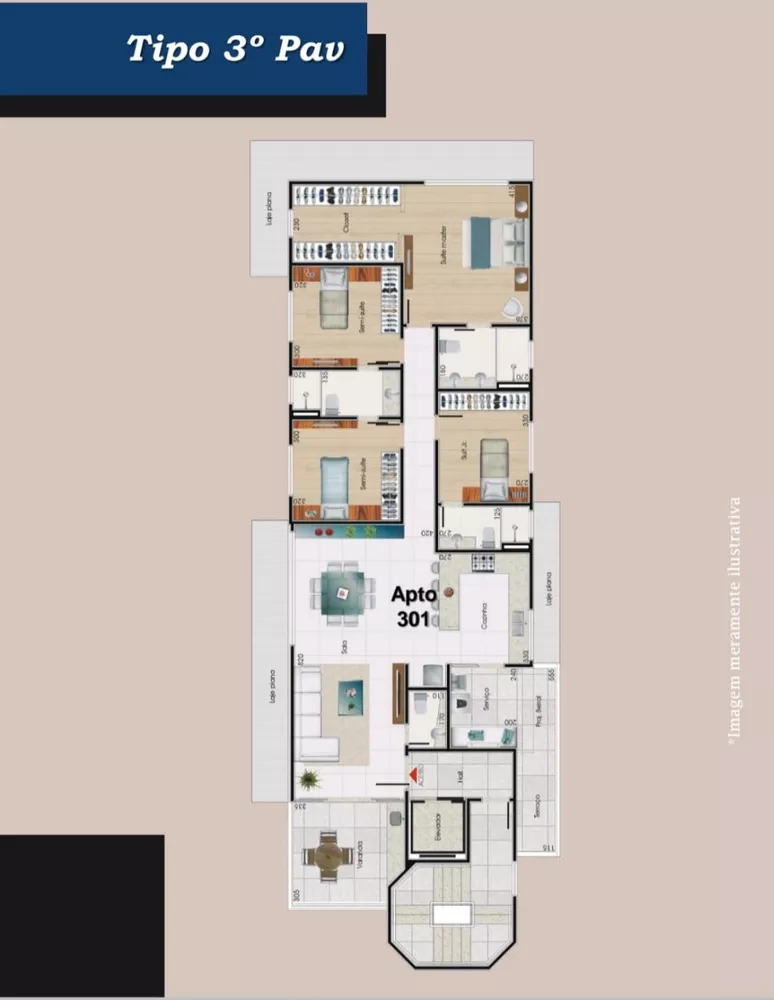 Apartamento à venda com 4 quartos, 147m² - Foto 6