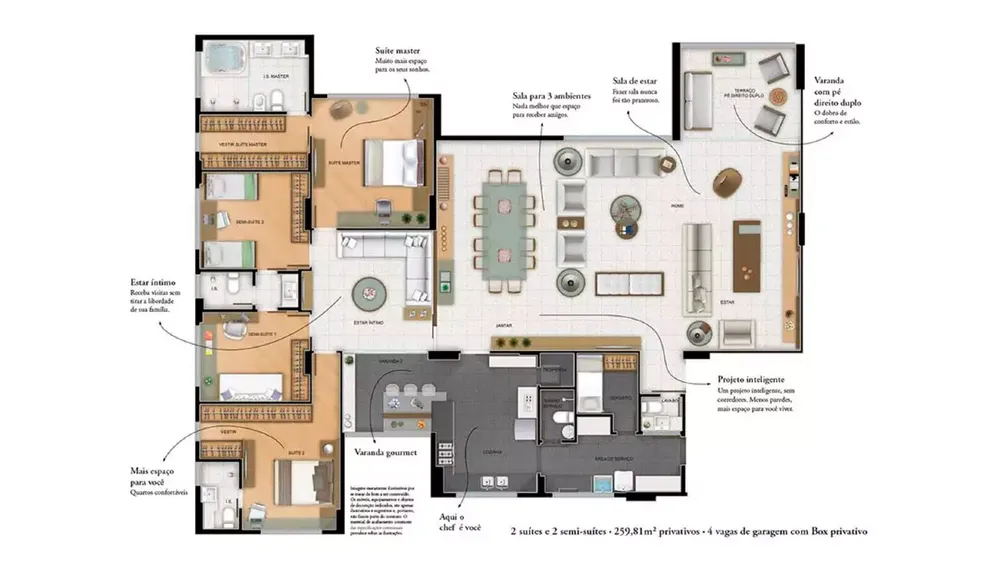 Apartamento, 4 quartos, 259 m² - Foto 12