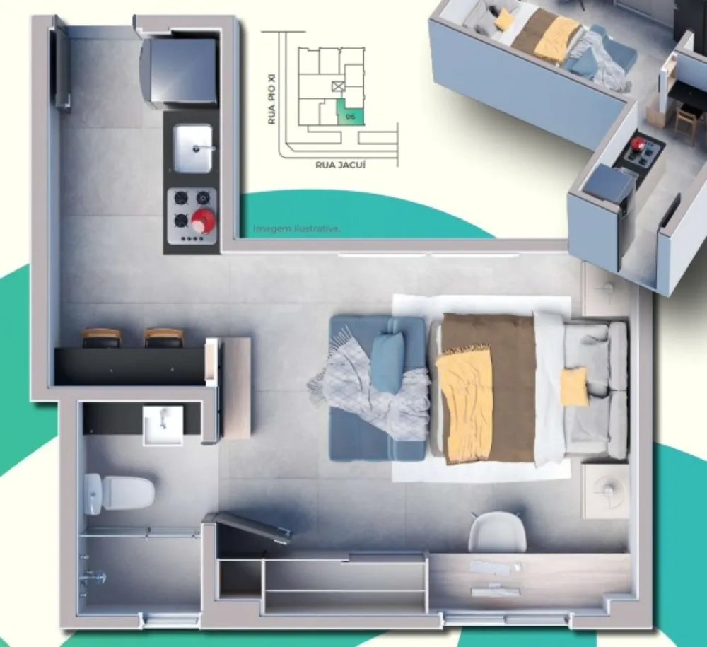 Apartamento, 1 quarto, 27 m² - Foto 4