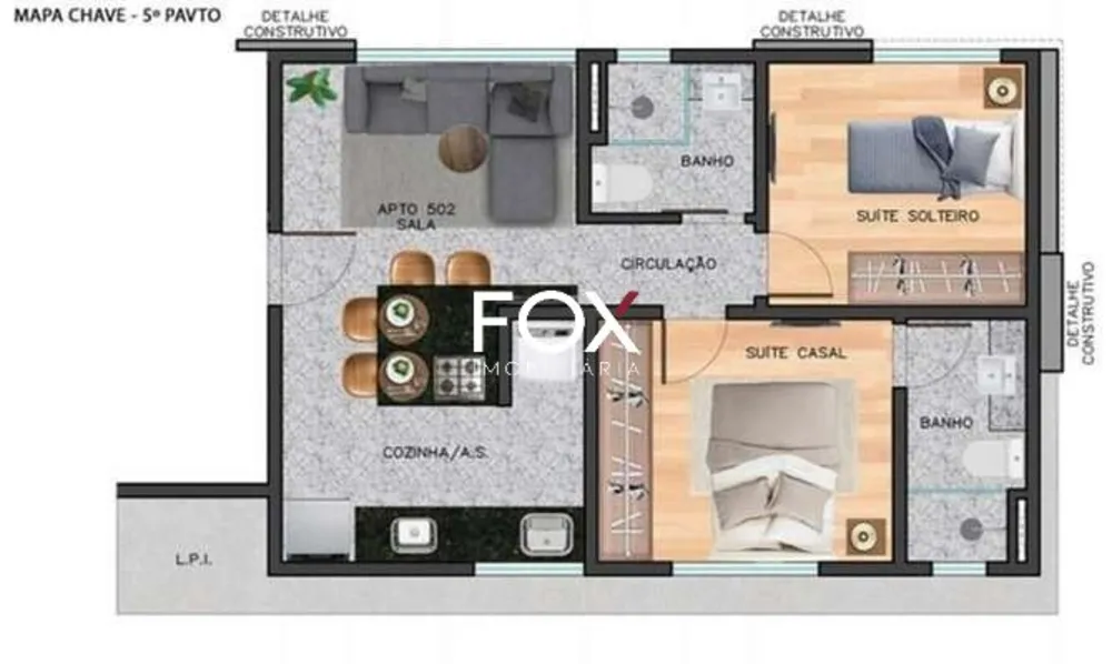 Apartamento, 2 quartos, 69 m² - Foto 5