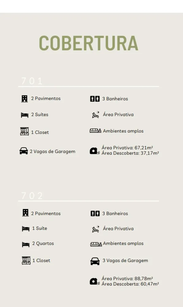 Cobertura, 2 quartos, 67 m² - Foto 2