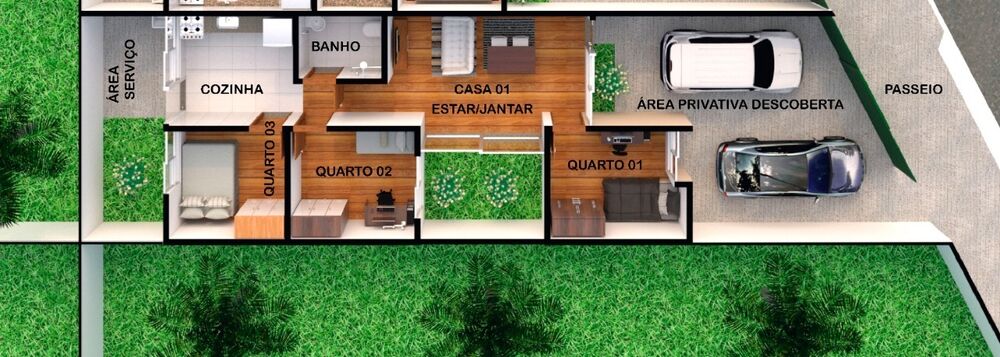 Casa à venda com 2 quartos, 60m² - Foto 3