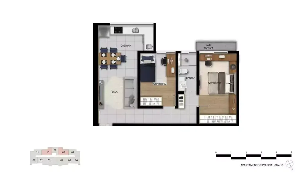 Apartamento, 1 quarto, 38 m² - Foto 6