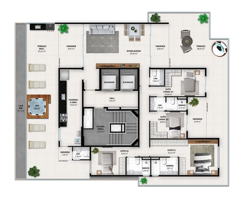 Apartamento, 3 quartos, 87 m² - Foto 6