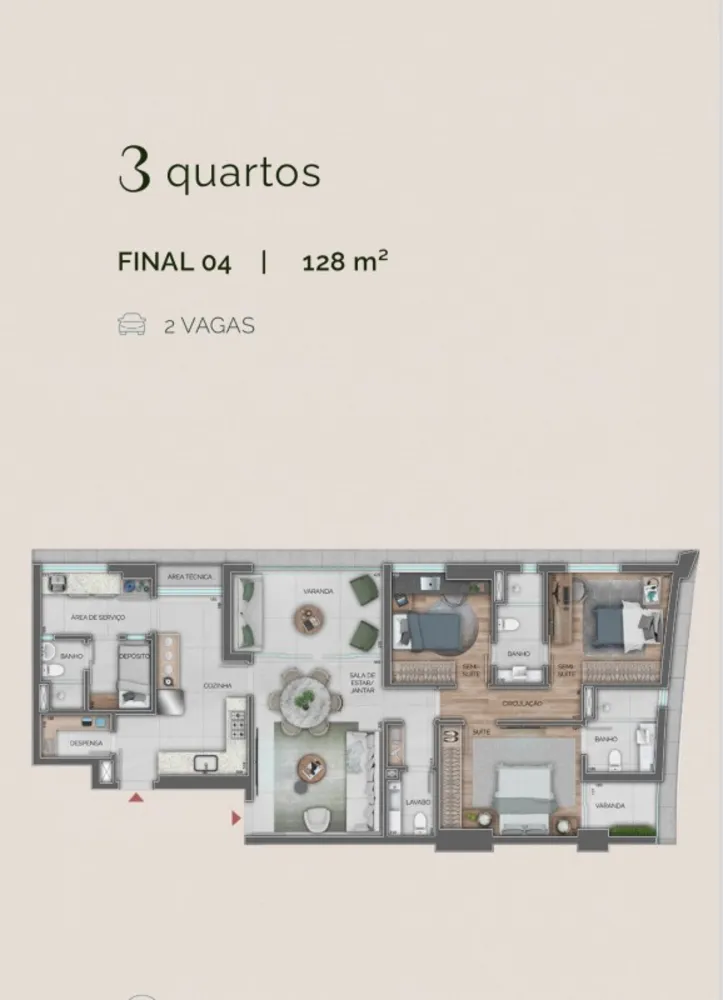 Apartamento, 3 quartos, 128 m² - Foto 20