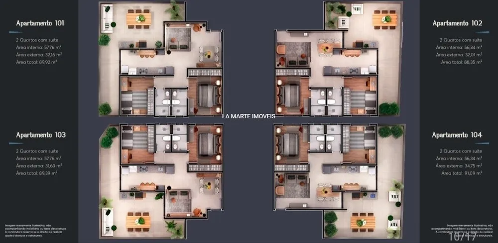 Apartamento, 2 quartos, 56 m² - Foto 6