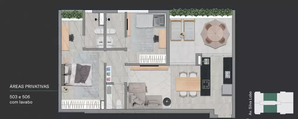 Apartamento, 2 quartos, 69 m² - Foto 7