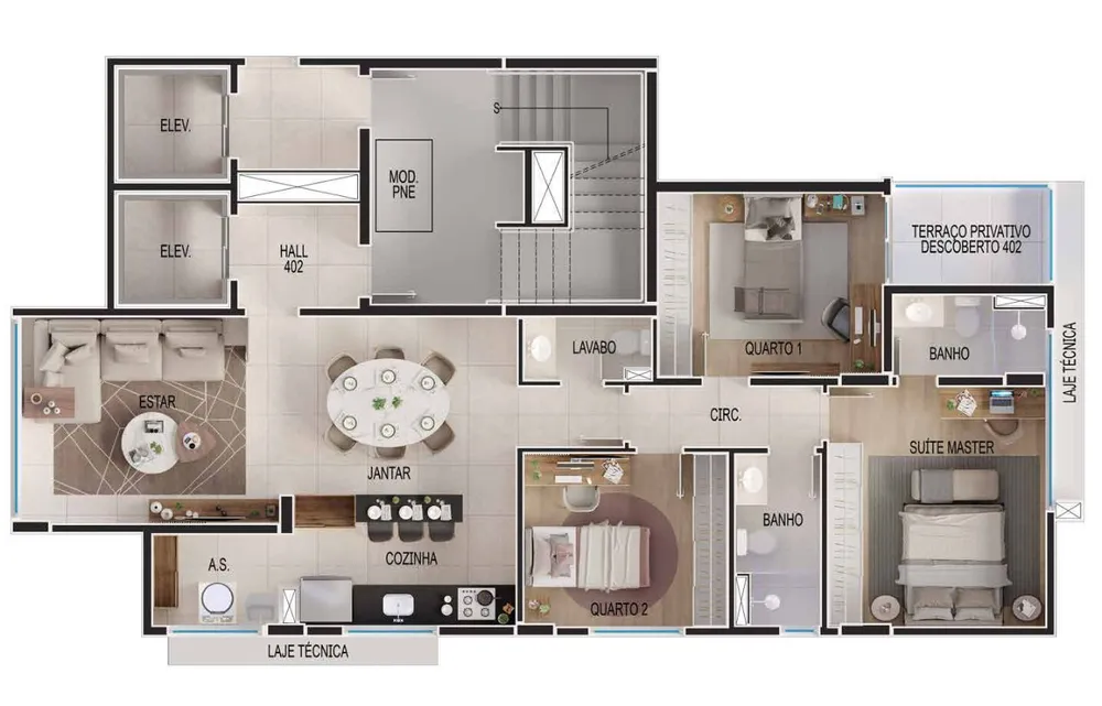 Apartamento, 3 quartos, 103 m² - Foto 7