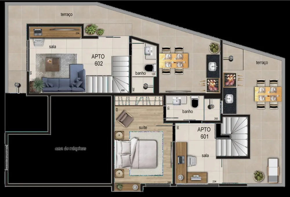 Cobertura, 1 quarto, 85 m² - Foto 1