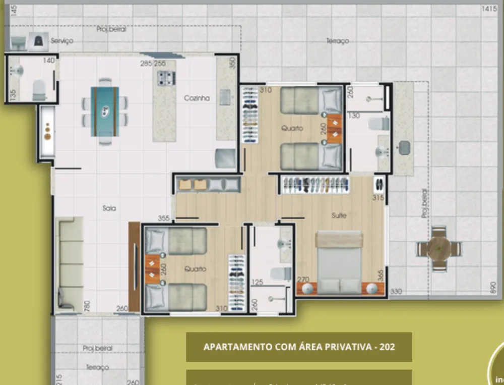 Apartamento, 3 quartos, 143 m² - Foto 1