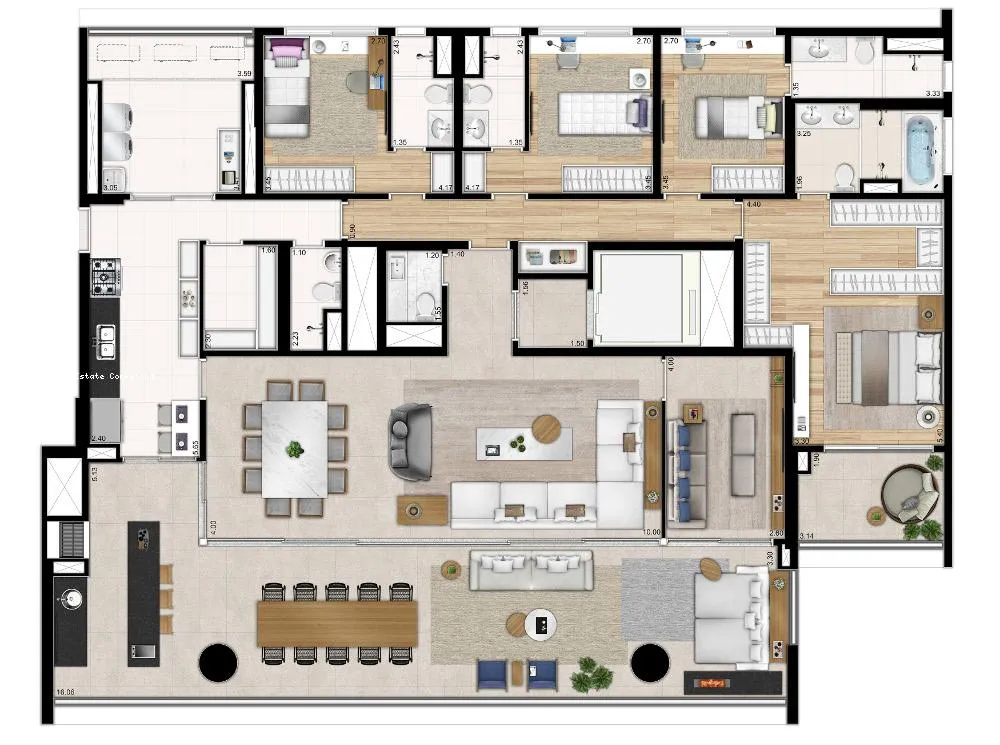 Apartamento, 4 quartos, 275 m² - Foto 9