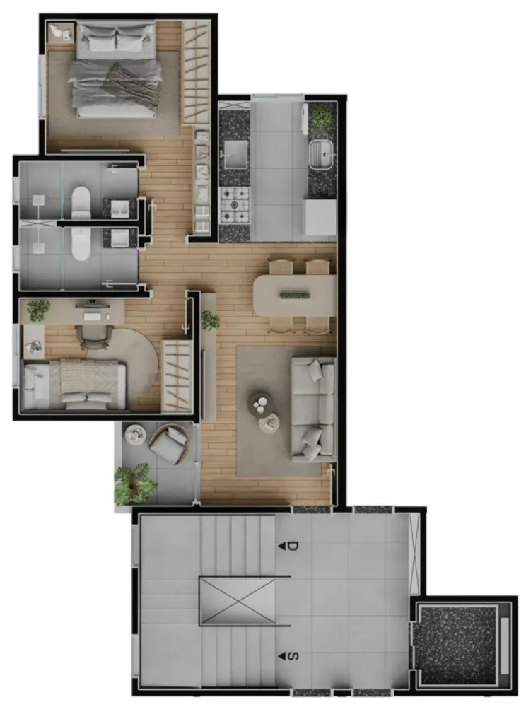 Apartamento, 2 quartos, 52 m² - Foto 8