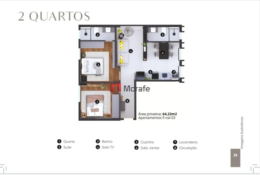 Apartamento, 2 quartos, 57 m² - Foto 6