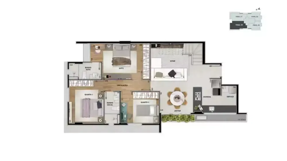 Cobertura, 3 quartos, 114 m² - Foto 4