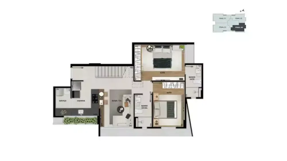 Cobertura, 3 quartos, 114 m² - Foto 6