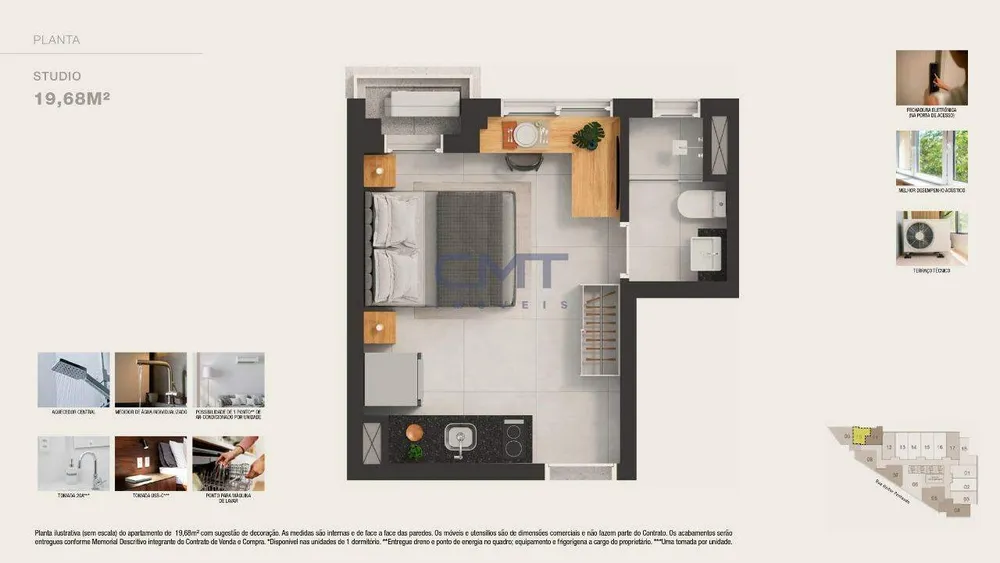 Apartamento, 1 quarto, 26 m² - Foto 8