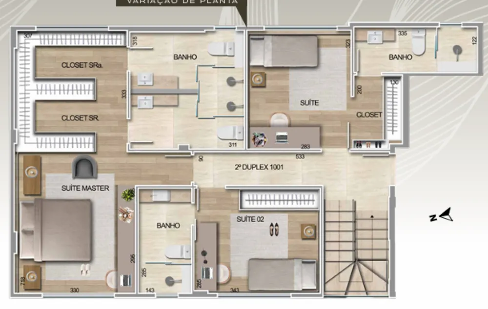 Cobertura, 4 quartos, 214 m² - Foto 2
