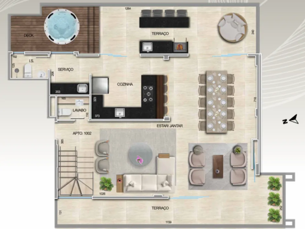 Cobertura, 4 quartos, 214 m² - Foto 1