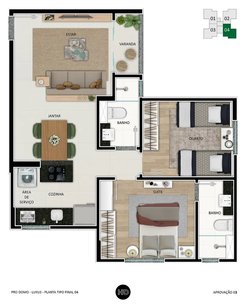 Apartamento, 2 quartos, 56 m² - Foto 16