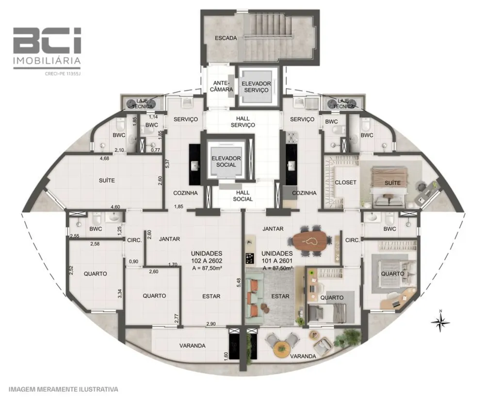 Apartamento, 3 quartos, 88 m² - Foto 2