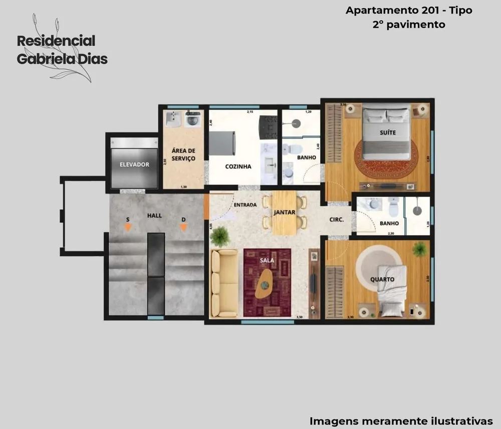 Apartamento, 2 quartos, 77 m² - Foto 7