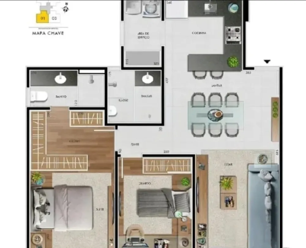Cobertura, 2 quartos, 132 m² - Foto 5