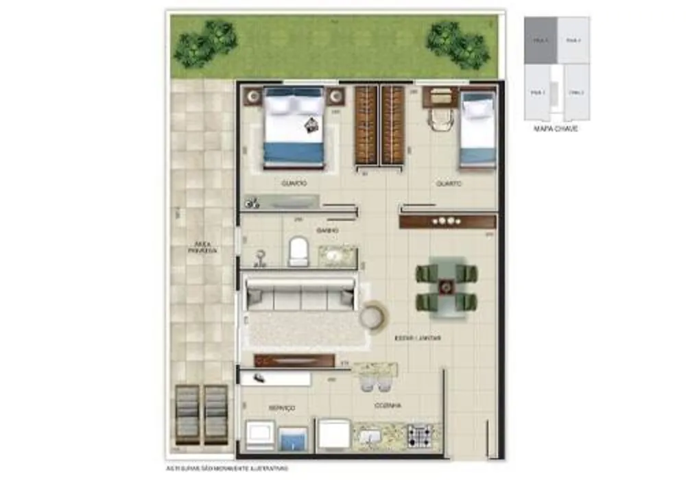 Apartamento, 1 quarto, 50 m² - Foto 3
