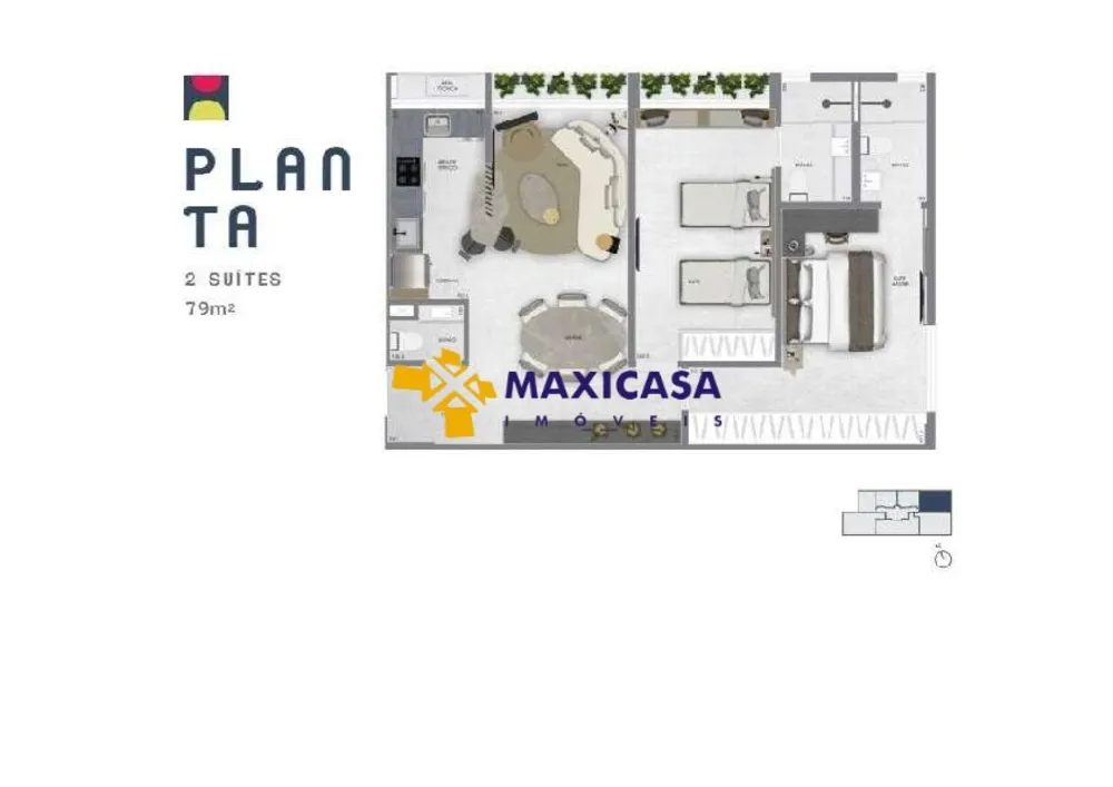 Apartamento, 2 quartos, 79 m² - Foto 4