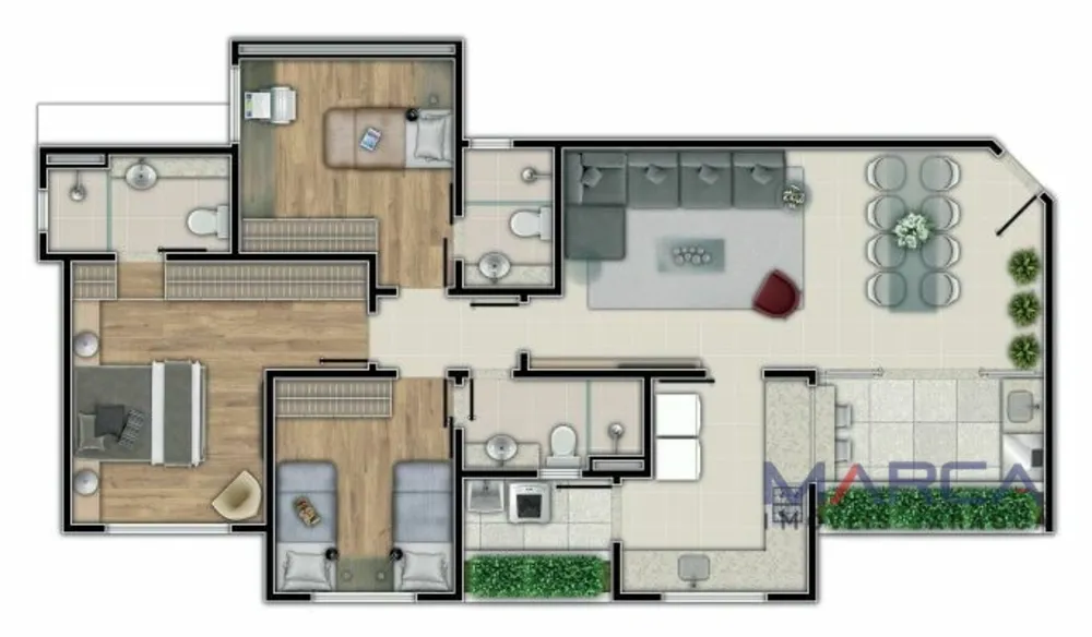 Apartamento, 3 quartos, 95 m² - Foto 6